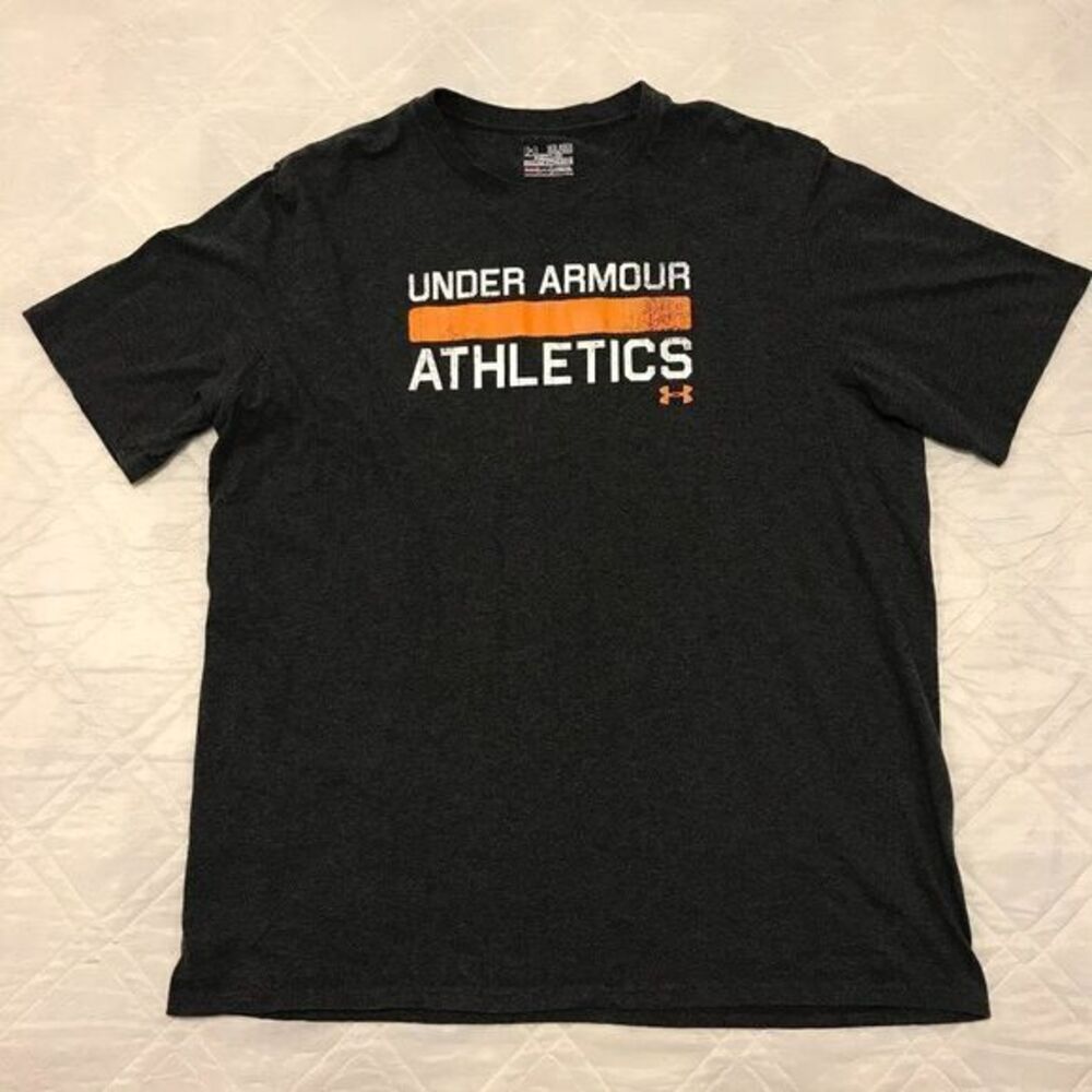 Under‎ Armour Athletics dark gray Heat Gear T shirt 3XL